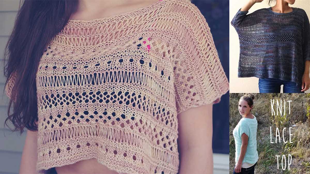 Easy knit crop top pattern