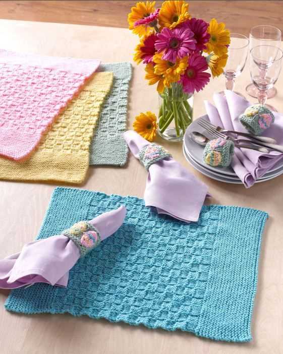 Easy knit placemat patterns