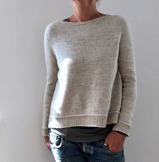 Easy knit pullover sweater pattern free