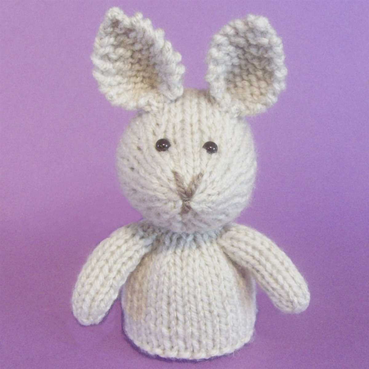 Easy knit rabbit pattern