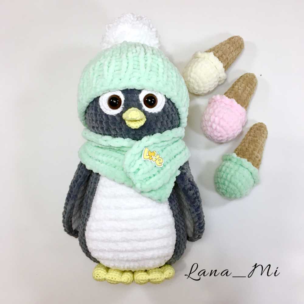 Easy knitted penguin pattern