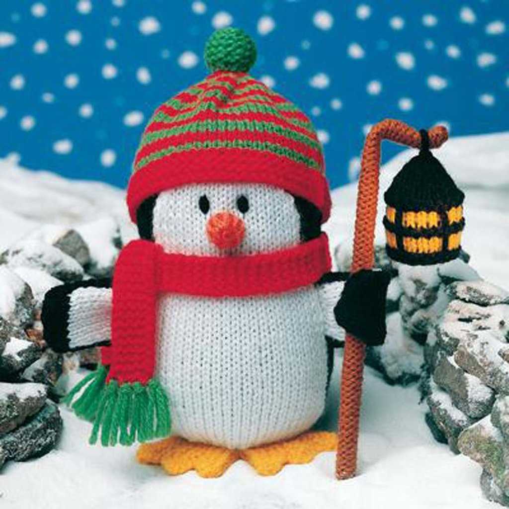 Easy knitted penguin pattern