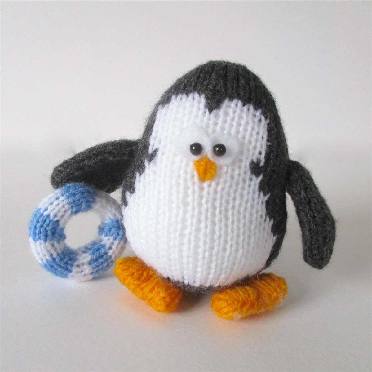 Easy knitted penguin pattern