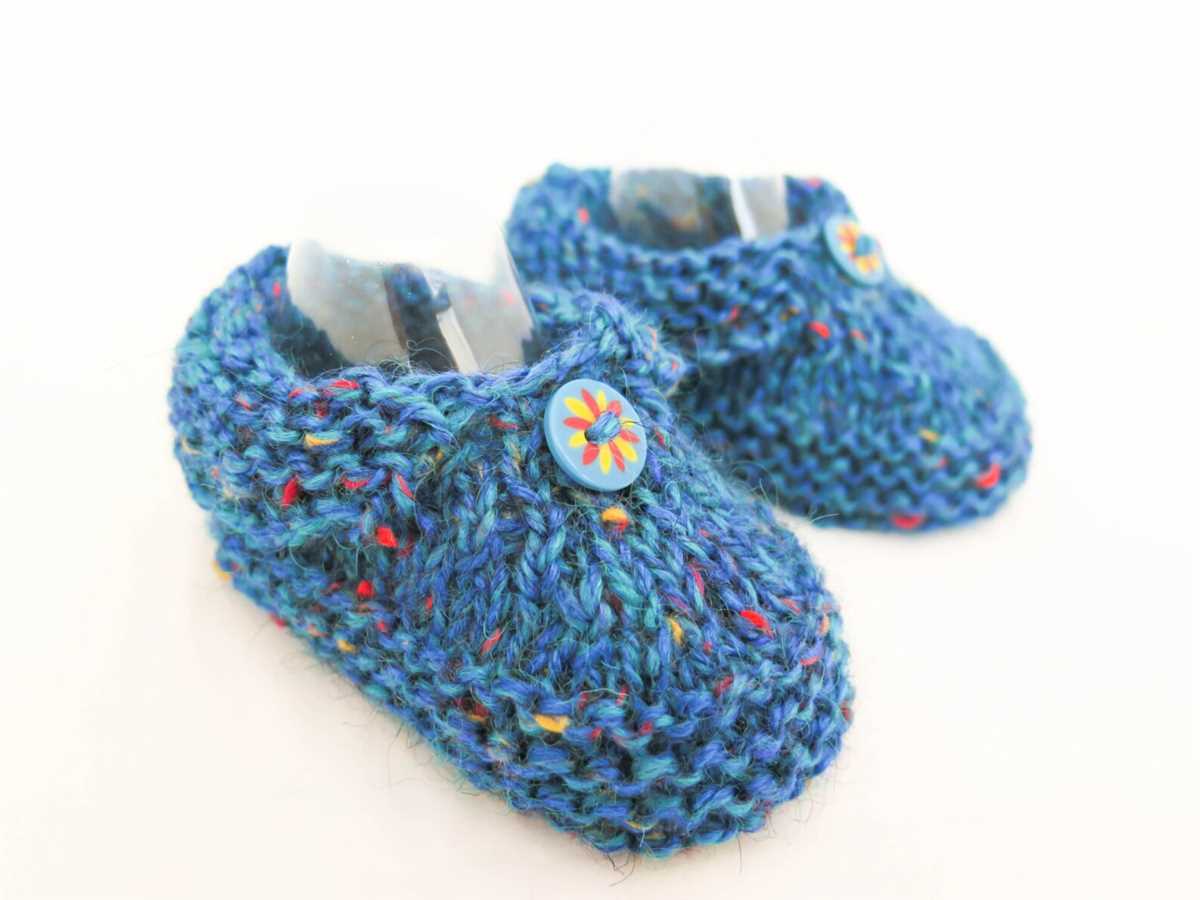 Easy mens knitted slipper pattern