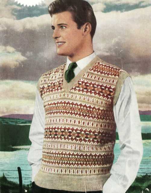 Easy mens vest knitting pattern