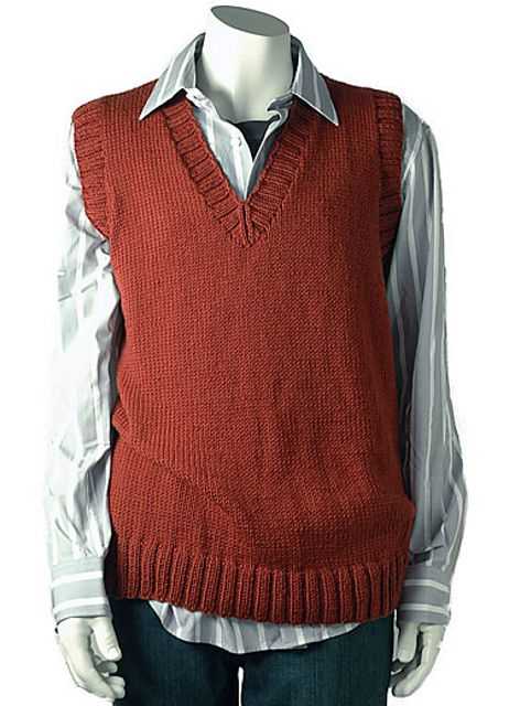 Easy mens vest knitting pattern