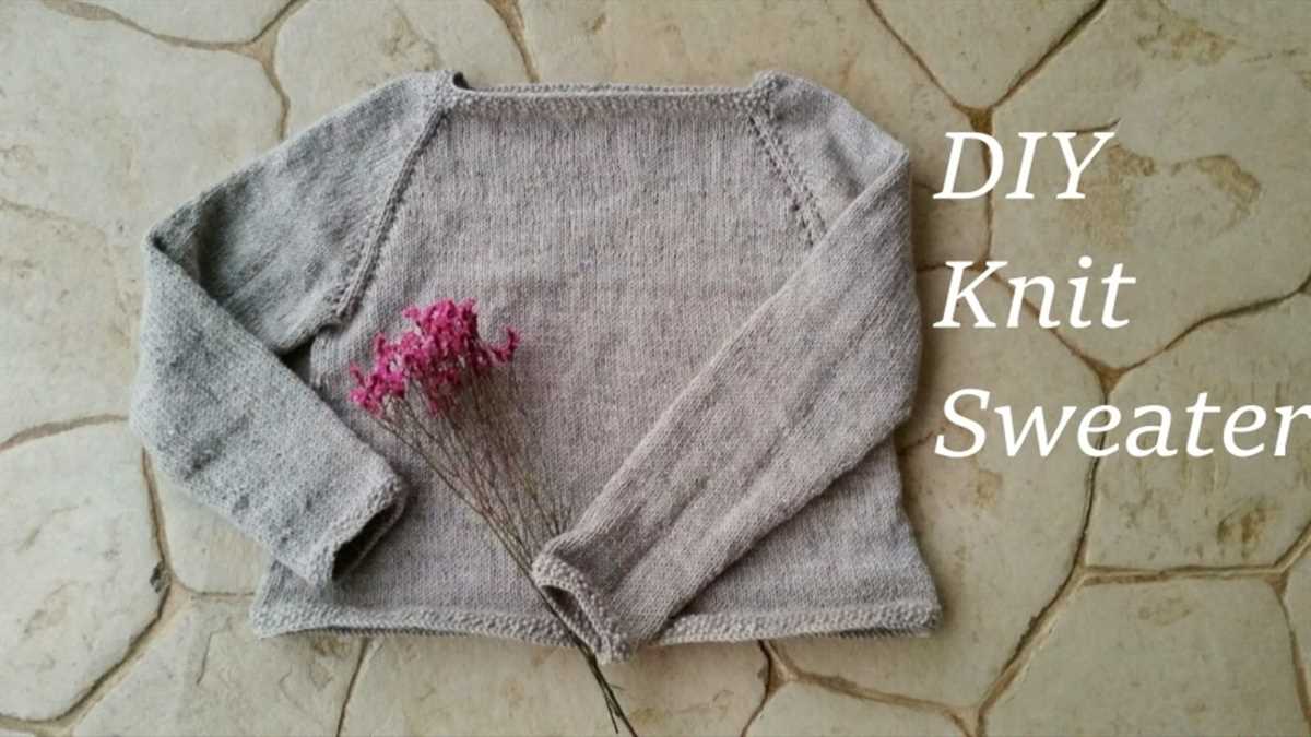 Easy raglan sweater knitting pattern