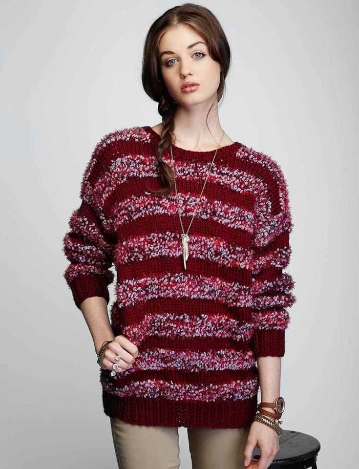 Easy women's sweater knitting pattern