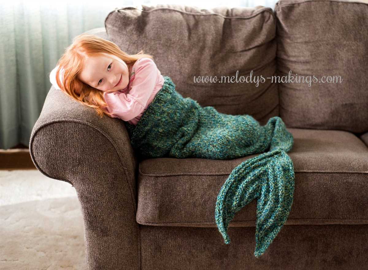Free mermaid tail knitting pattern