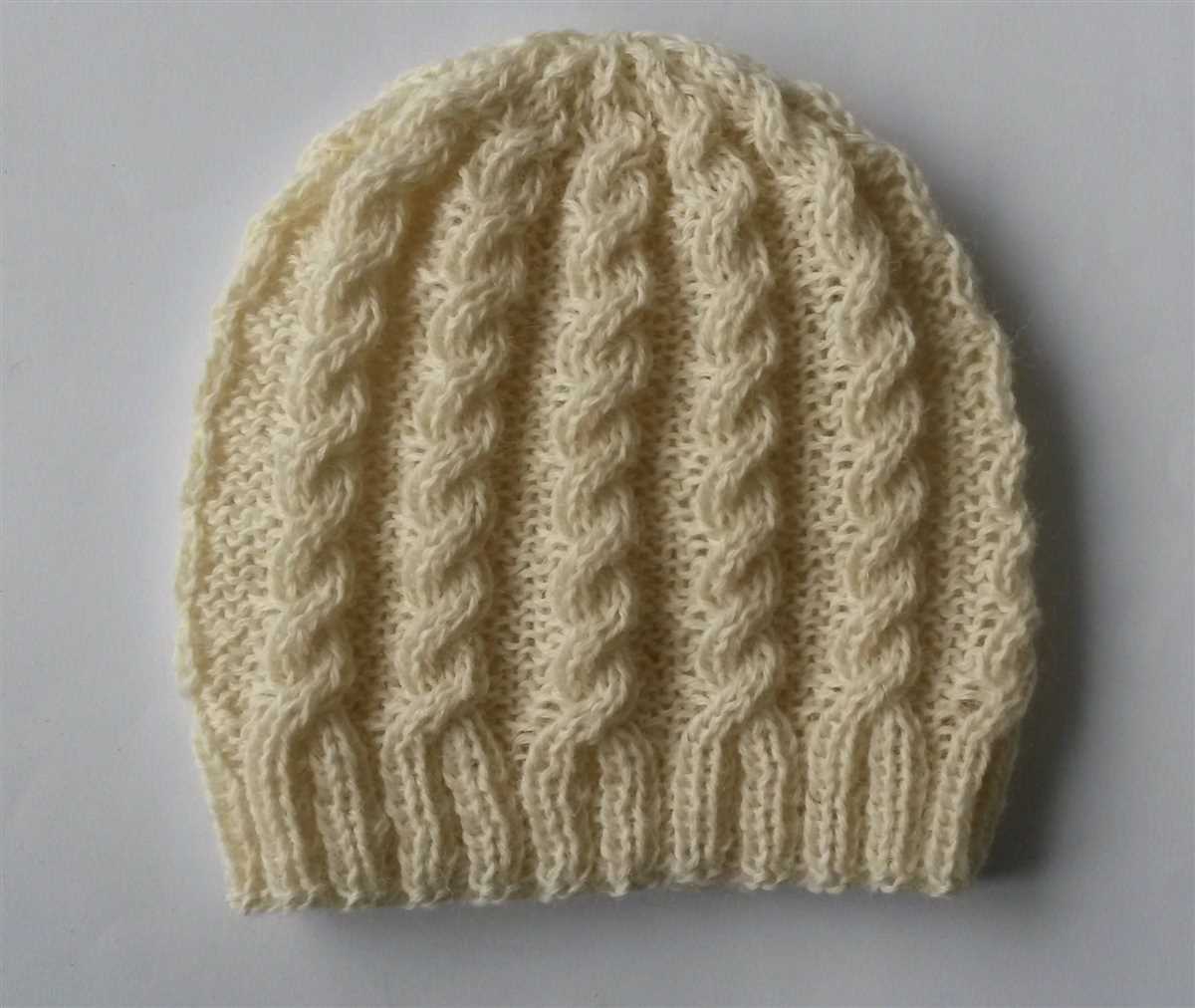 Aran hat knitting pattern