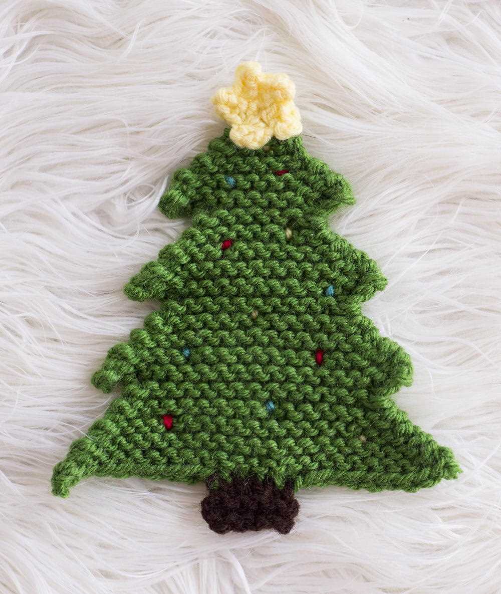 Christmas tree free knitting pattern
