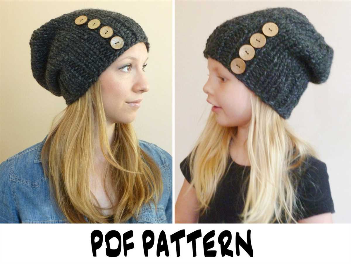 Knitted beanie hat patterns for adults