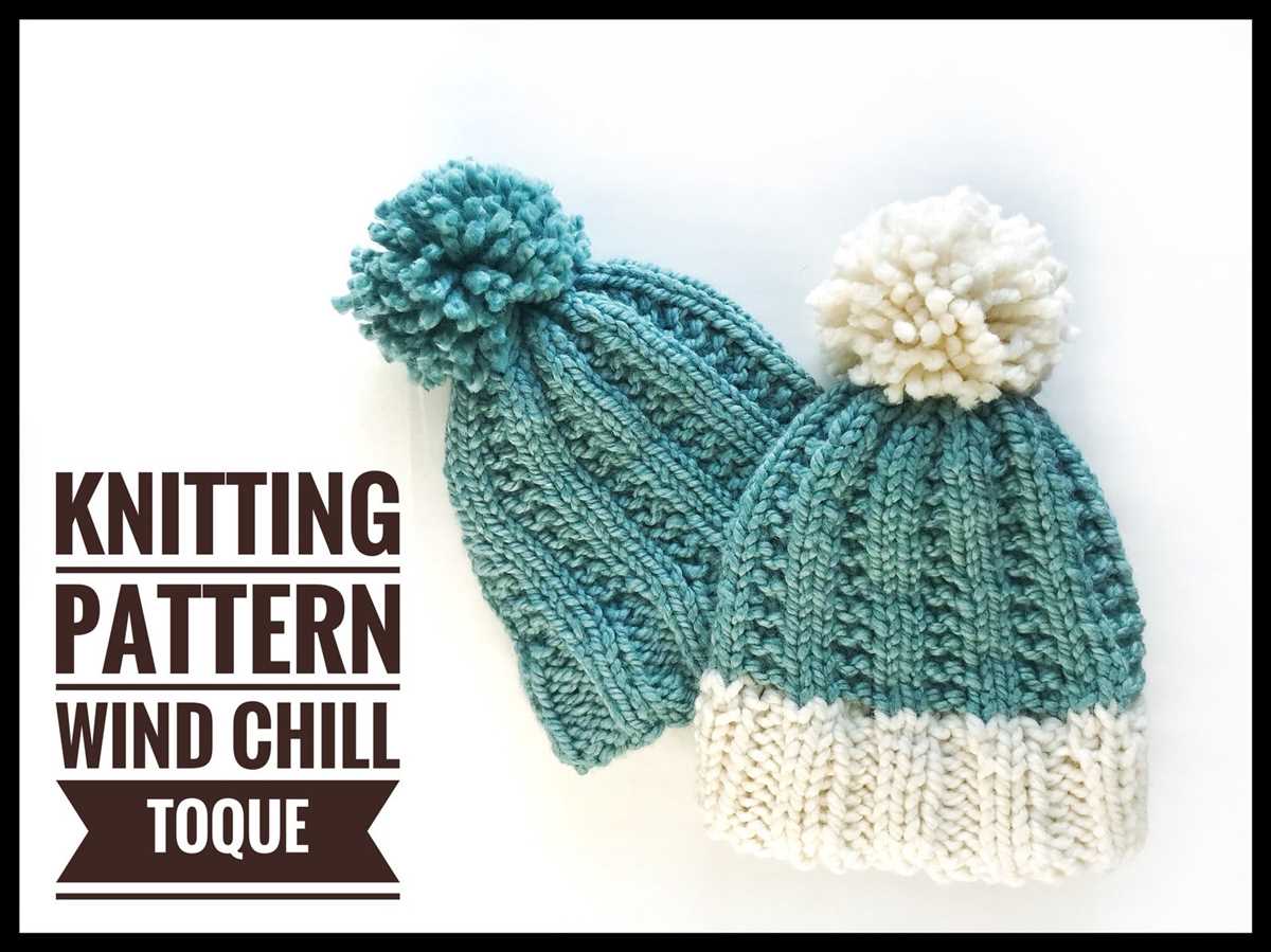 Beanie toque knitting pattern