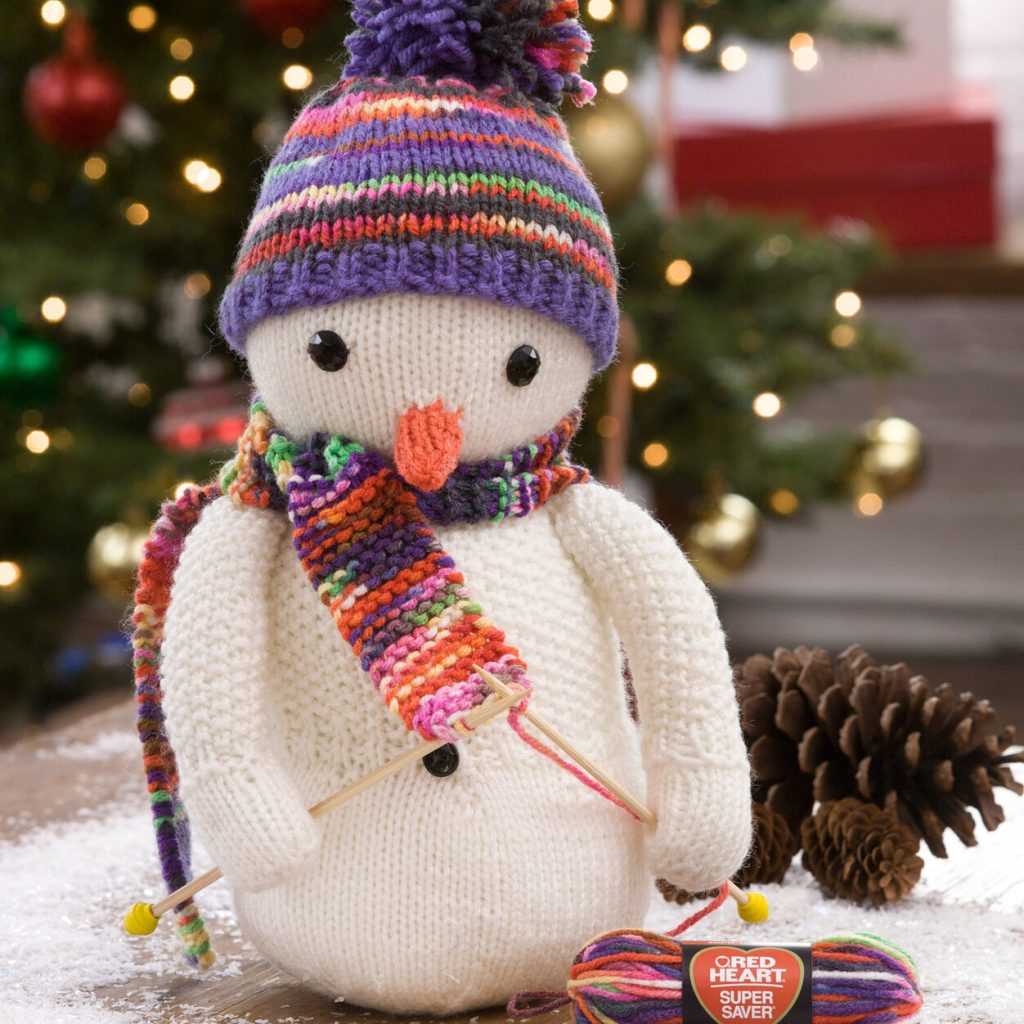 Knitted snowball pattern free