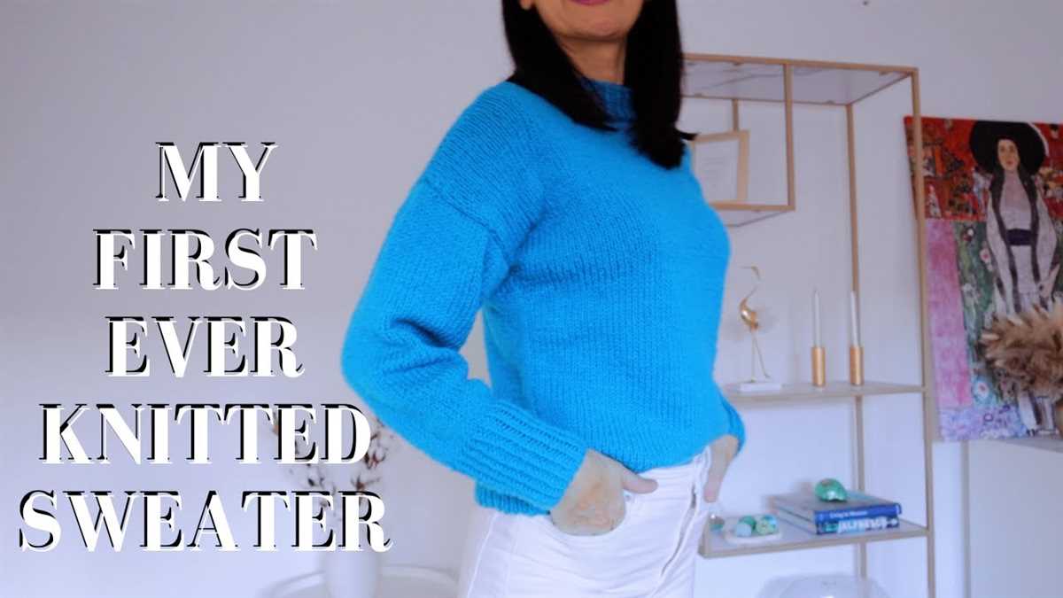 Easy first sweater knitting pattern