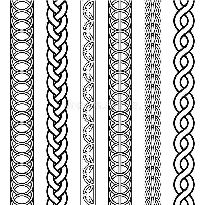 Knitting braid pattern