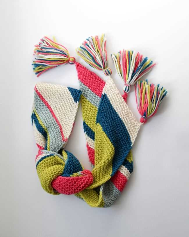 Bias knit scarf pattern free