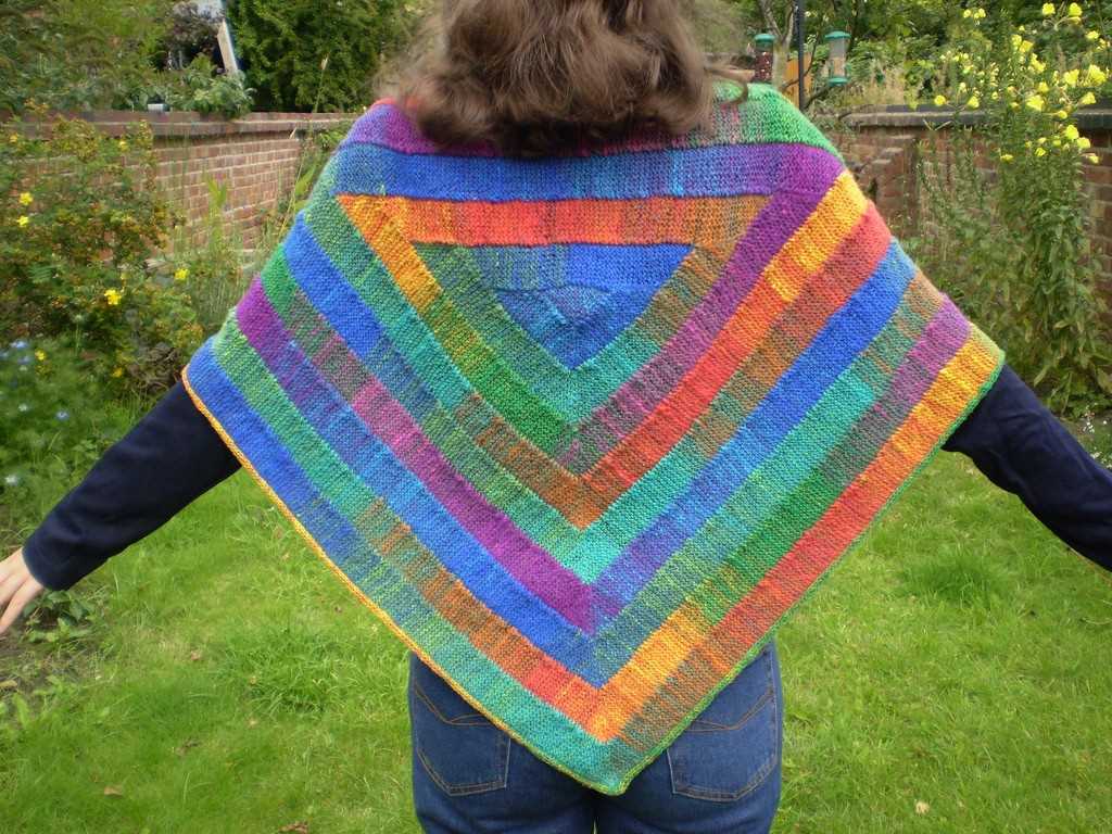 Loom knit poncho pattern free