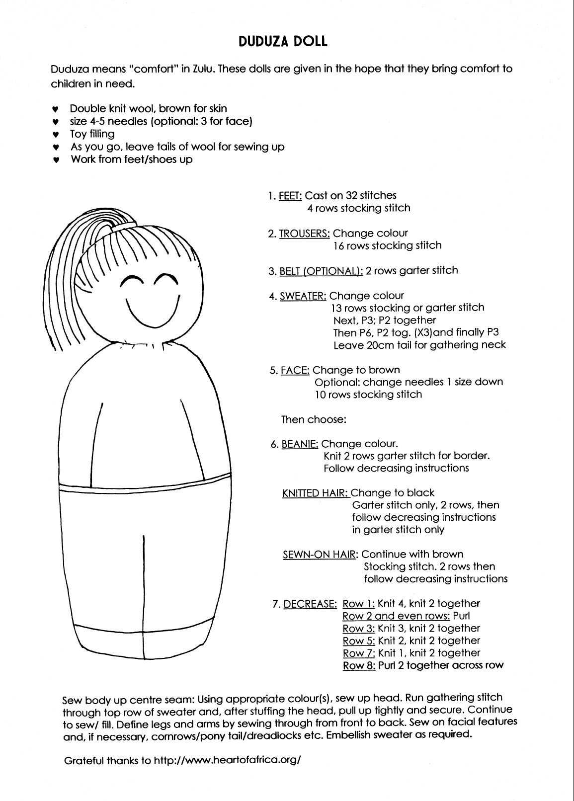 Simple and Beginner-Friendly Doll Knitting Pattern How to knit a doll pattern easy for beginners