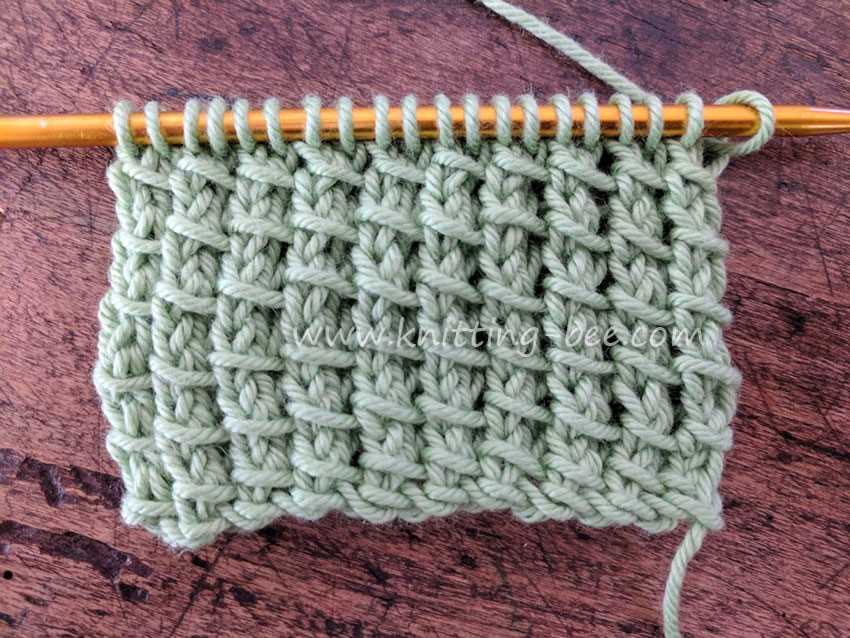 Slip stitch scarf knitting pattern
