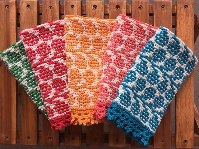Face cloth patterns knitting