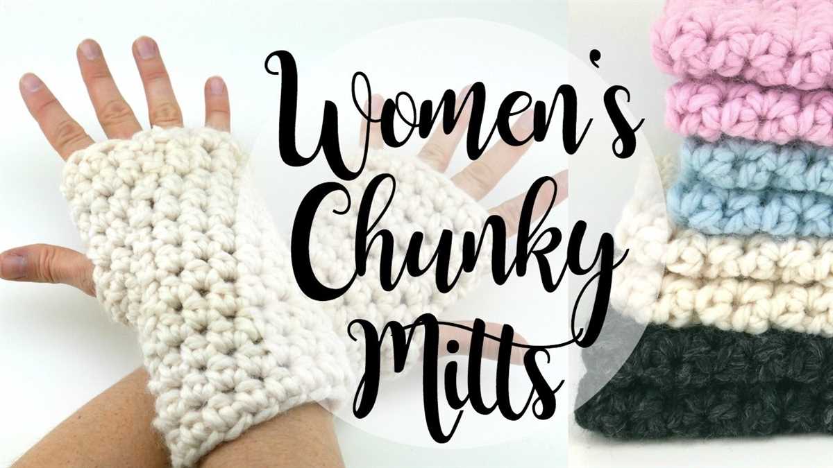 Chunky knit fingerless gloves pattern