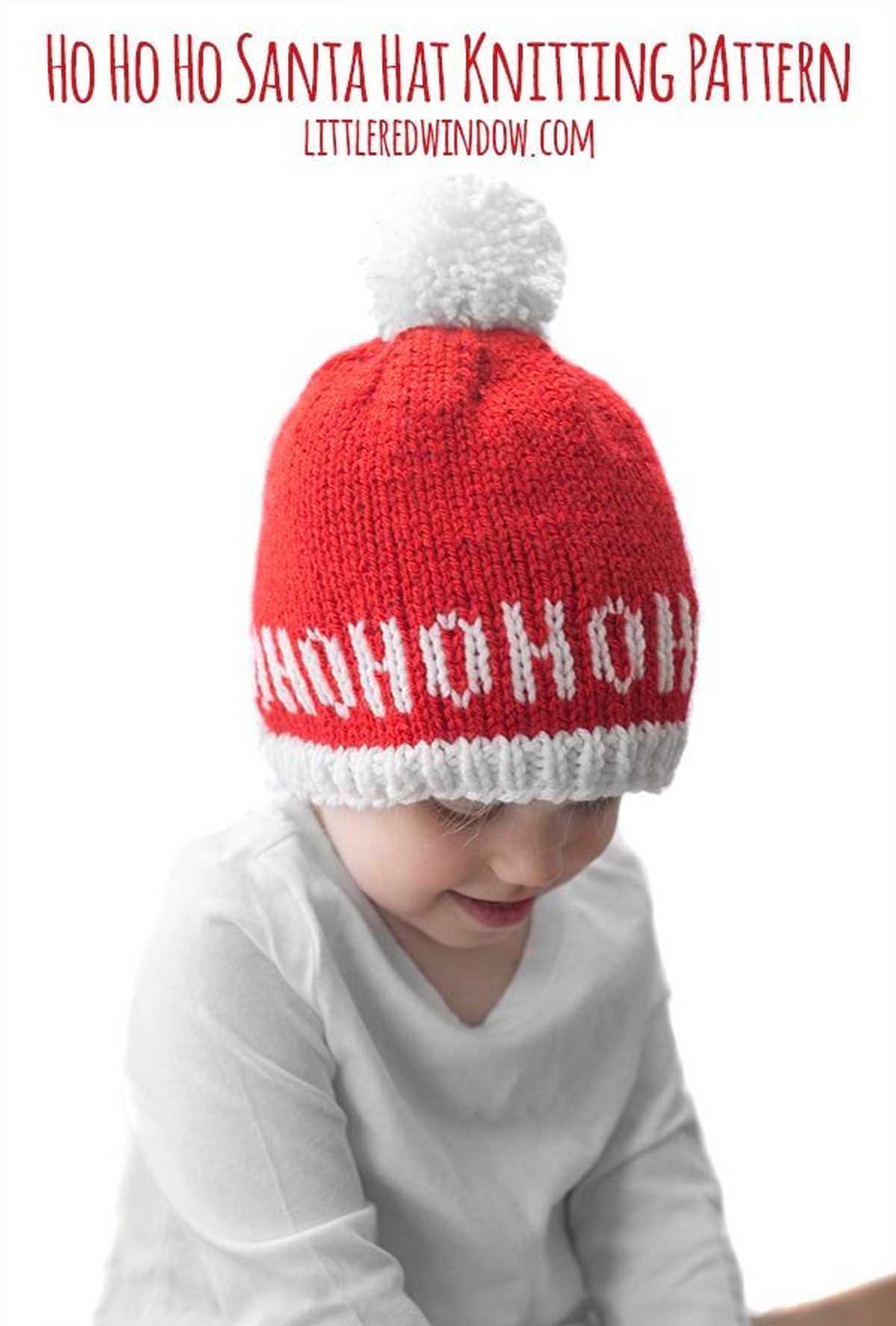 Free santa hat knitting pattern