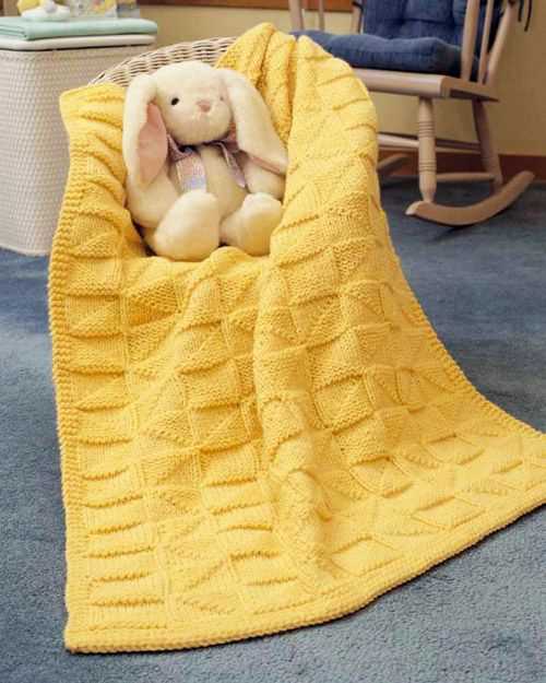 Eyelet blanket knitting pattern