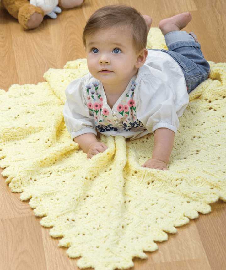 Eyelet blanket knitting pattern