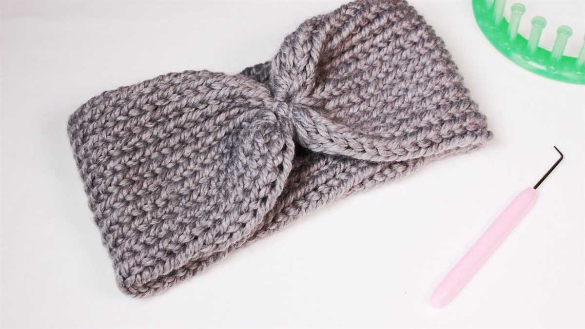 Loom knit headband pattern
