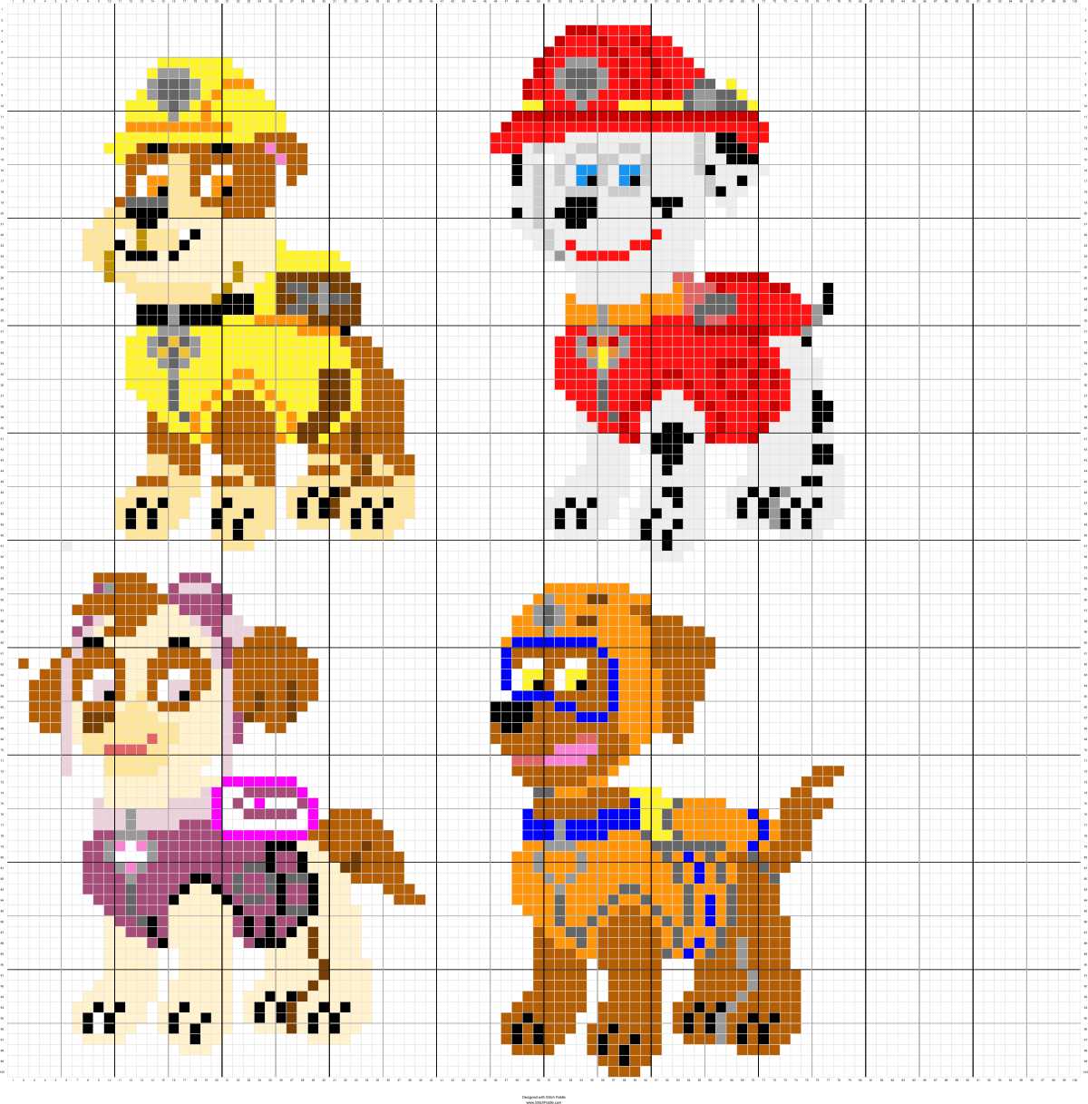 Marshall paw patrol knitting pattern