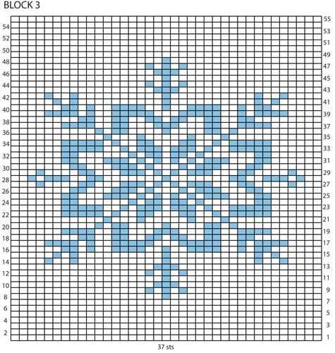 Fair isle snowflake knitting pattern