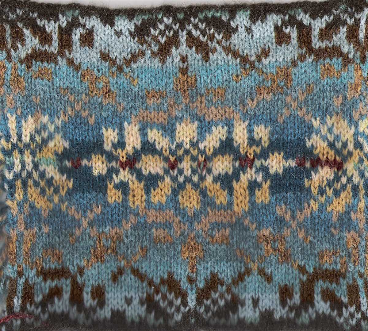 Fair isle tank top knitting pattern
