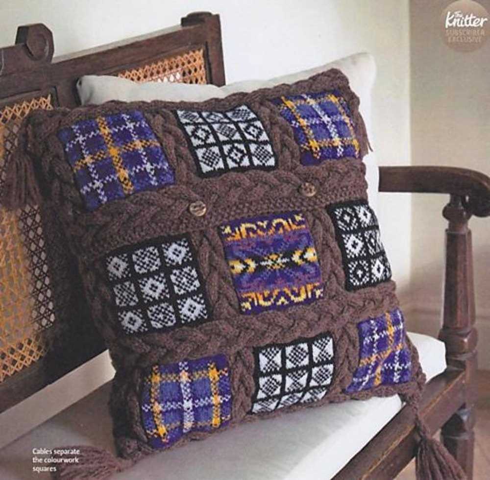 Cozy up your home with a stunning Fair Isle cushion Fair isle cushion knitting pattern