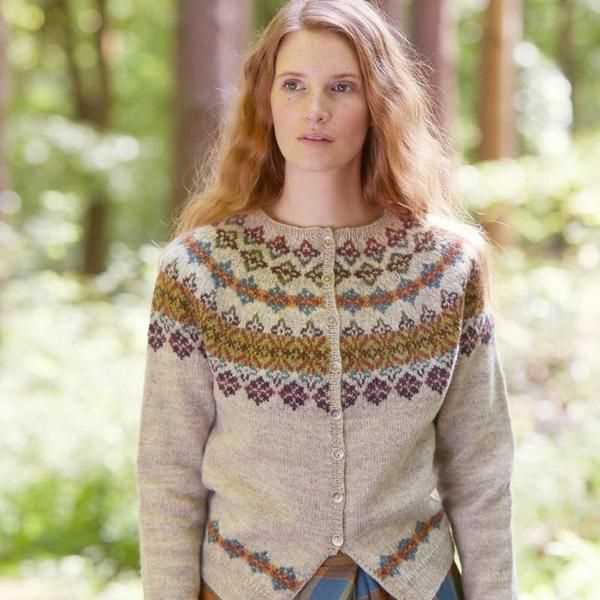 Fairisle cardigan knitting pattern