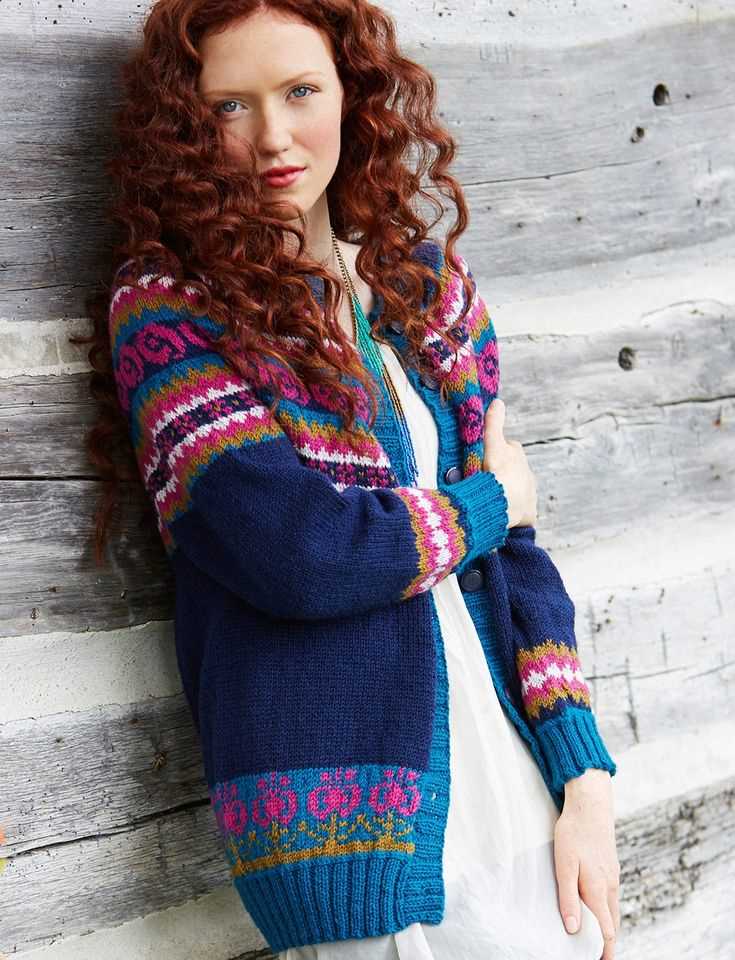 Fairisle cardigan knitting pattern