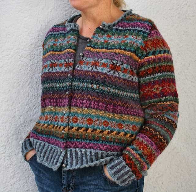 Fairisle cardigan knitting pattern