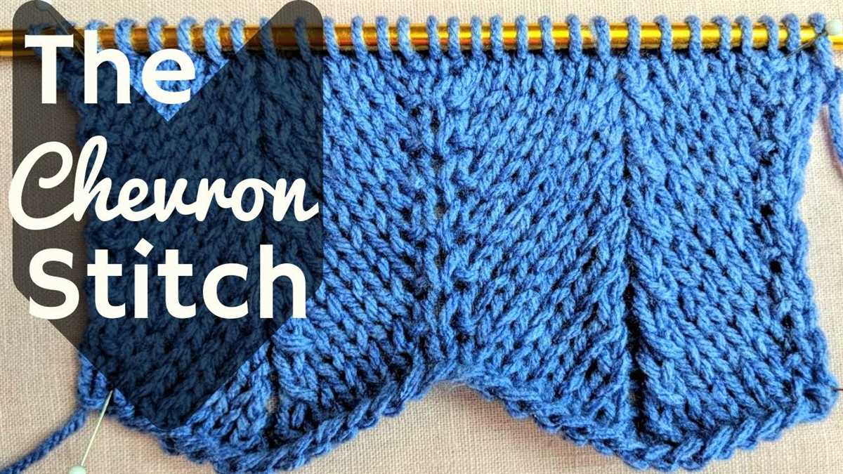 Chevron knit pattern