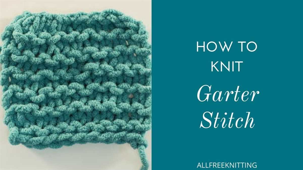 Garter stitch hat knitting pattern