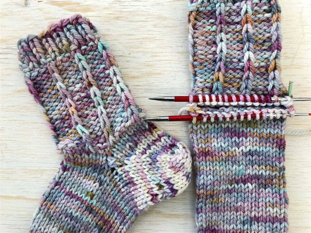 Sock knitting pattern circular needles