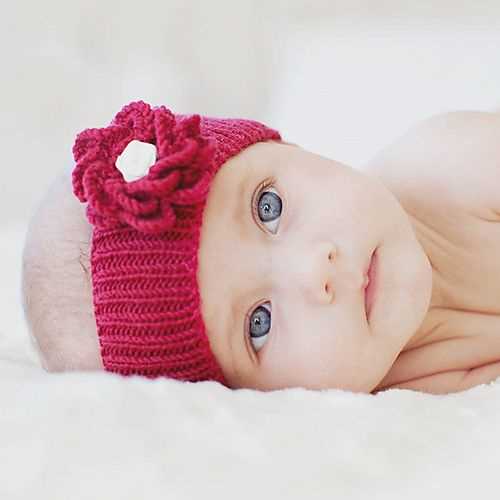 Knit baby headband pattern