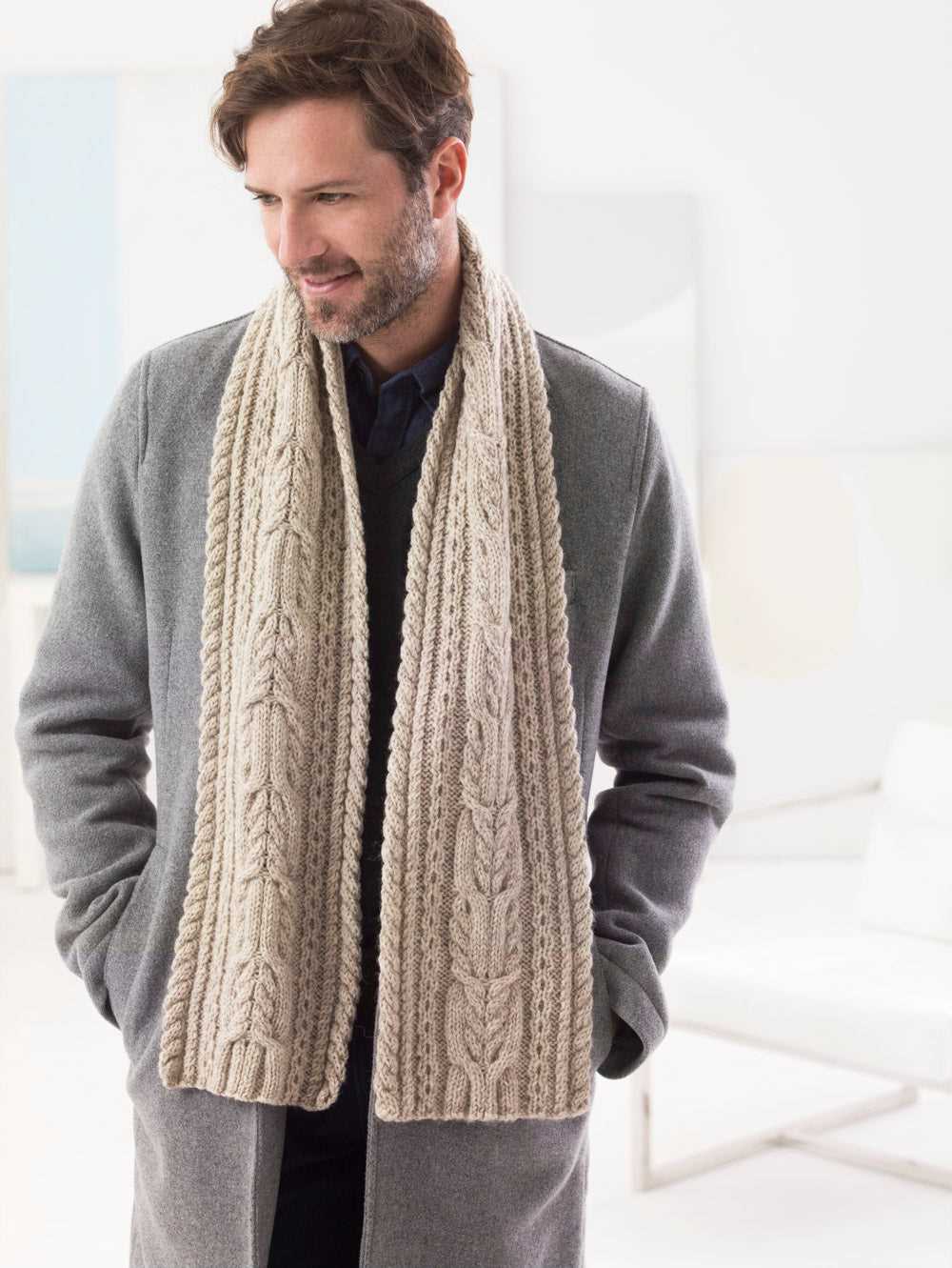 Knit scarf patterns for men