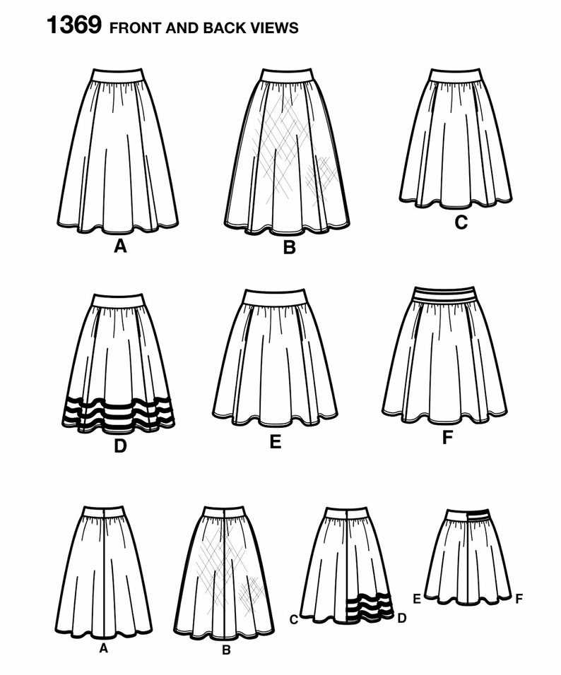 Knit a line skirt pattern