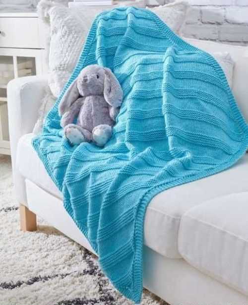 Knitting baby blanket pattern