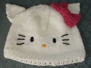 Hello kitty hat knitting pattern free