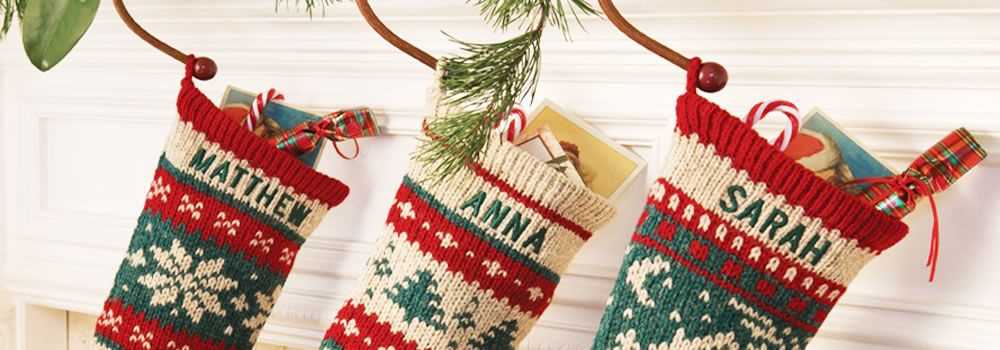 Felted christmas stocking knit pattern
