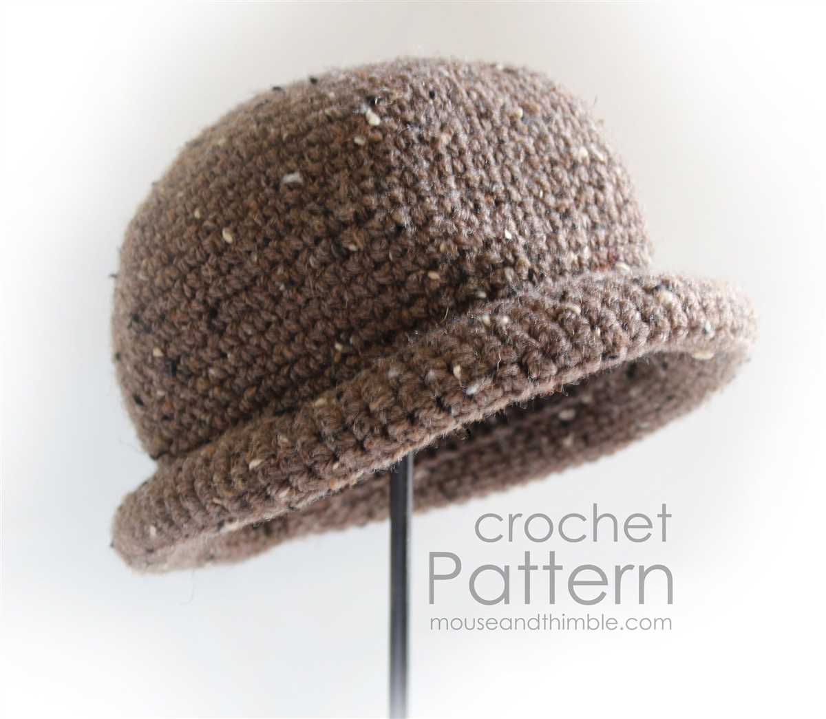 Rolled brim knit hat pattern free