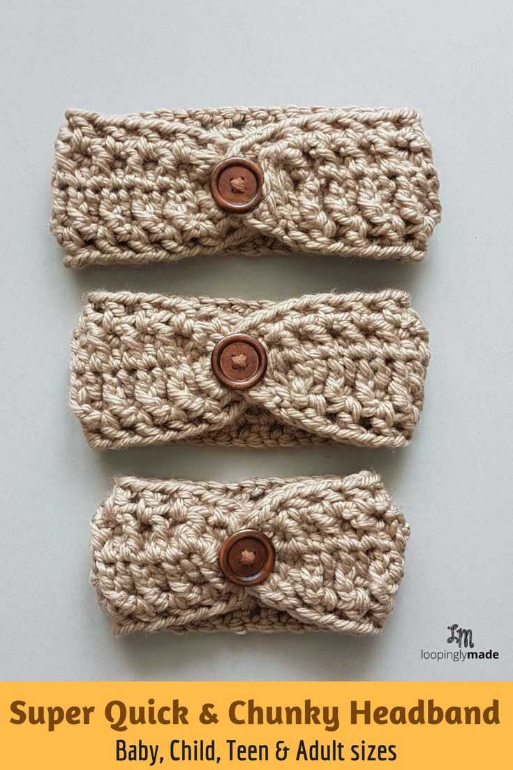 Chunky knit ear warmer pattern free