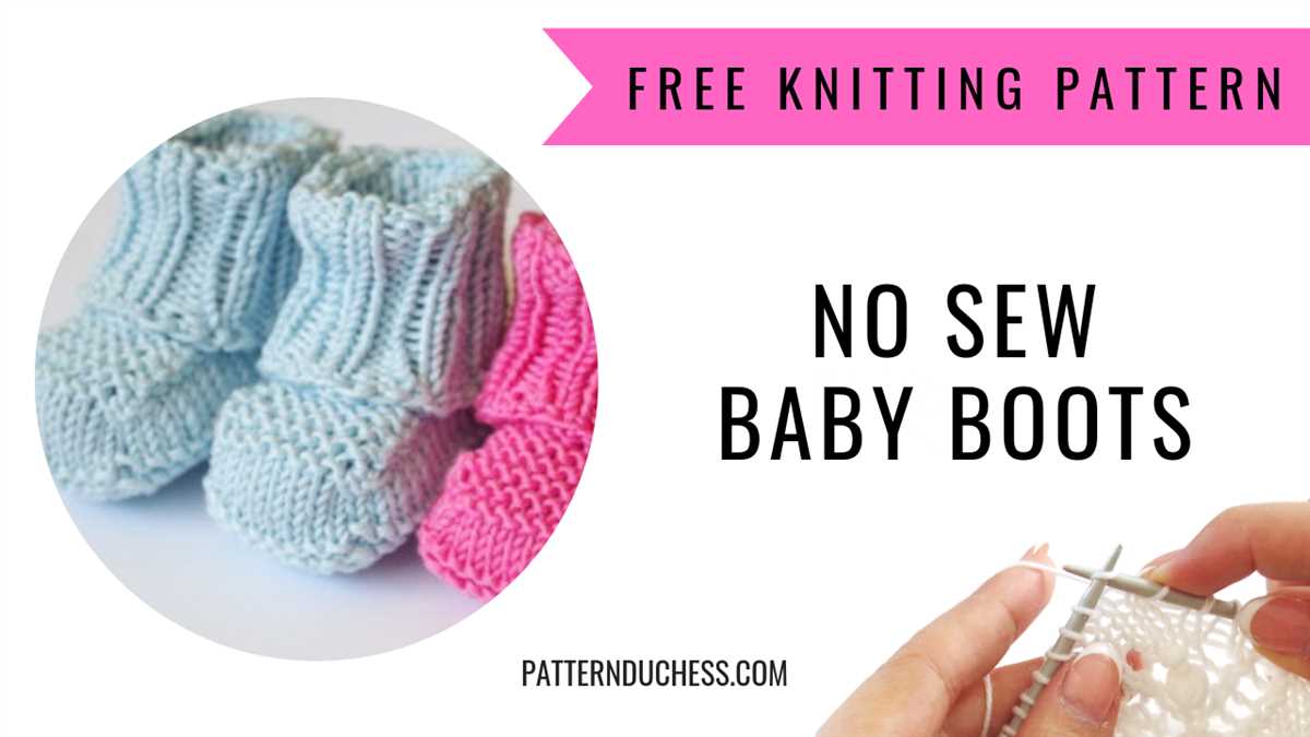 Free knit baby booties pattern