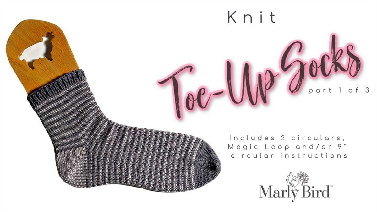 Toe up knitted sock pattern free